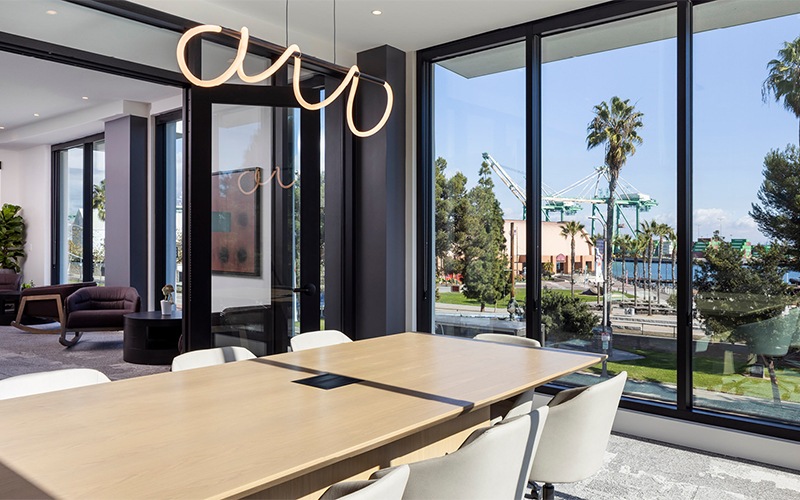 Conference room with natural lighting